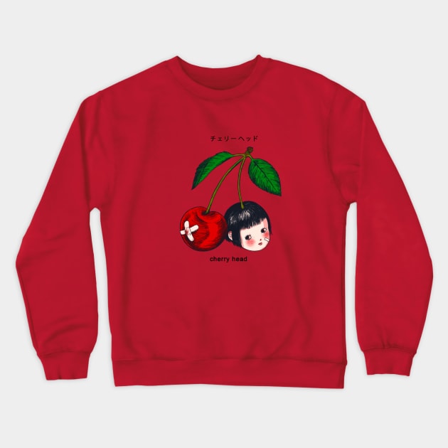 Cherry Head Crewneck Sweatshirt by huhuchild